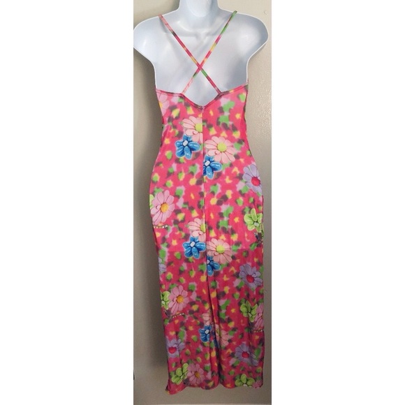 Multi Floral Print Midi Slip Dress - Picture 3 of 3